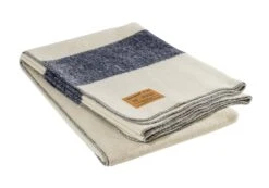Wolldecke US Navy Weiss-blau 228x150cm