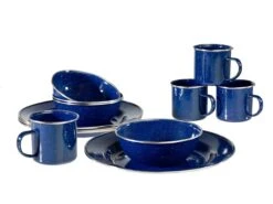 Emaille Kochset Western 12-teilig