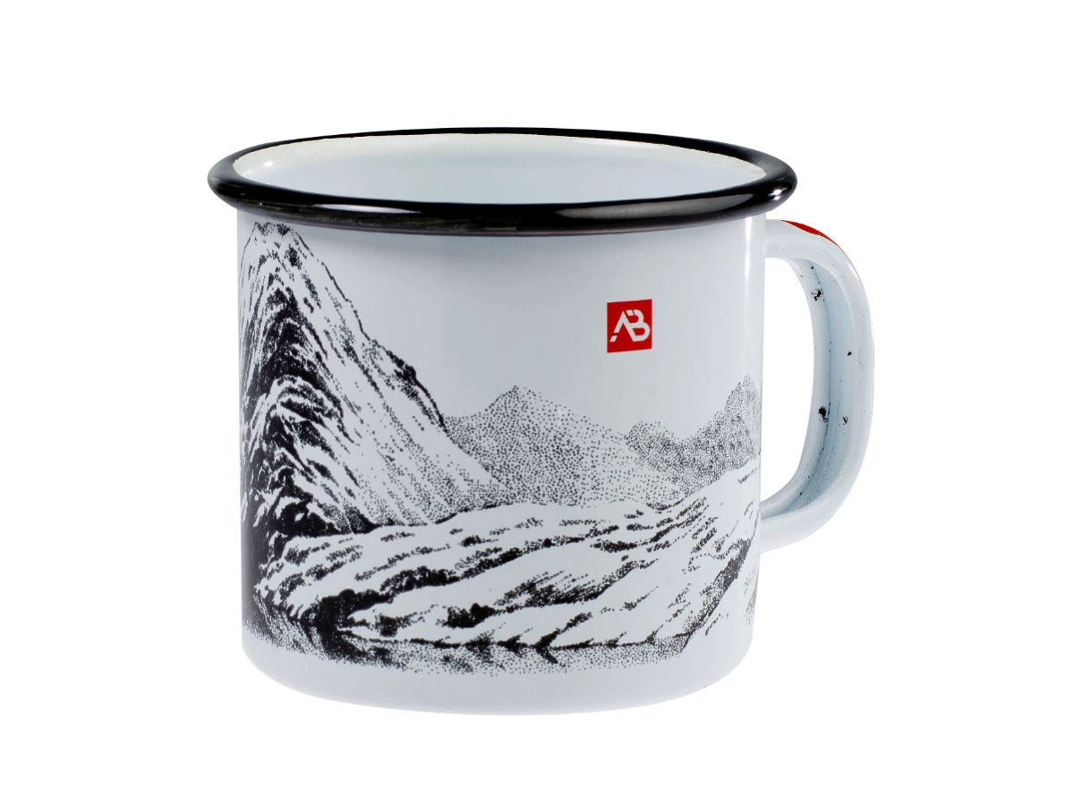 Emaille Tasse Berge Weiss 350ml 1 Emaille Tasse Berge Weiss 350ml