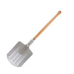 Norwegische Holz-Alu Schneeschaufel Teilbar