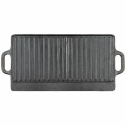 Fox Outdoor Wende Grillplatte Gusseisen 50 X 23 X 1,5 Cm